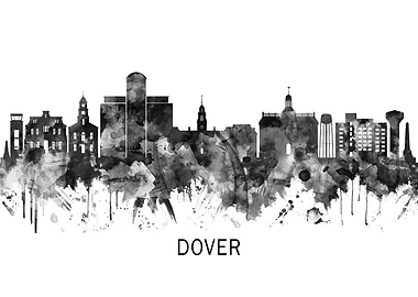 Dover Delaware Skyline BW