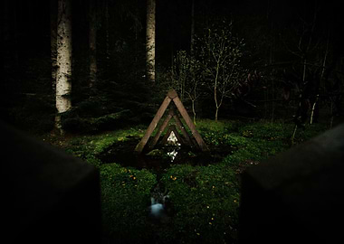 Pyramid in the woods