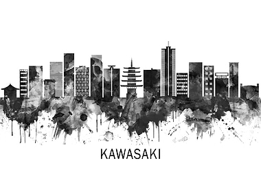 Kawasaki Japan Skyline BW