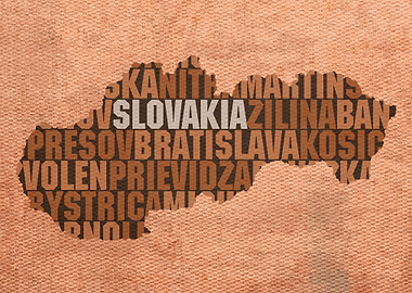 Slovakia Country Word Map
