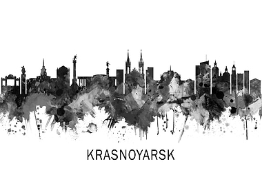 Krasnoyarsk Russia Skyline