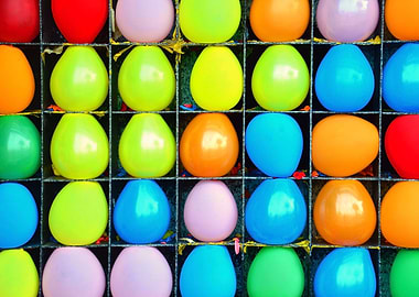 Colorful canival balloons