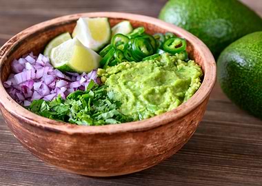 Ingredients for guacamole
