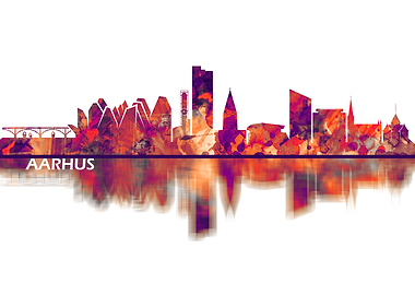 Aarhus Denmark Skyline