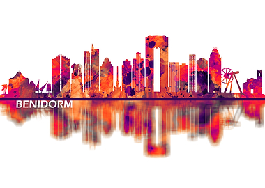 Benidorm Spain Skyline