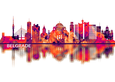 Belgrade Serbia Skyline