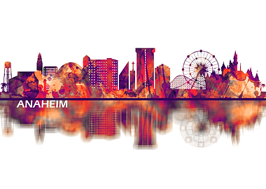 Anaheim California Skyline