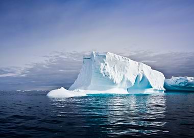 Iceberg in ocean water