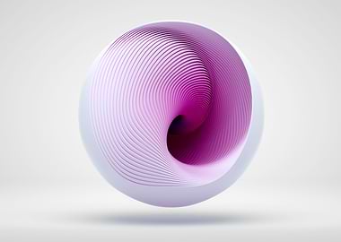 3d abstract art ball