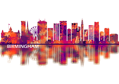 Birmingham England Skyline