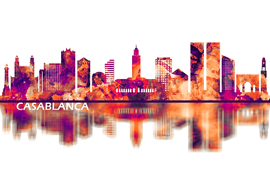 Casablanca Morocco Skyline