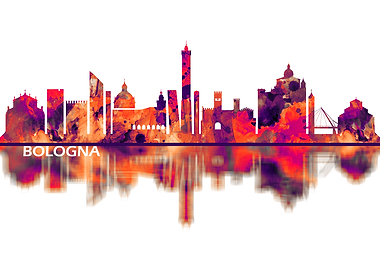 Bologna Italy Skyline