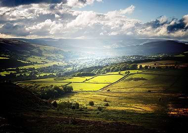 Cloud Sky Valley Sunlight