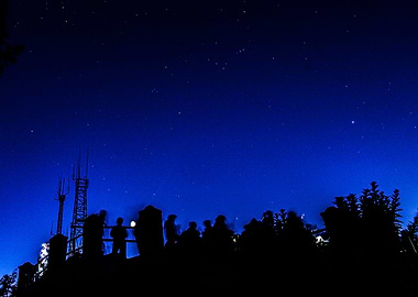 night painting at Bromo