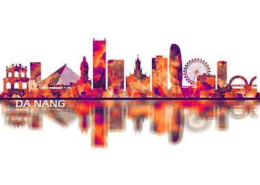Da Nang Vietnam Skyline
