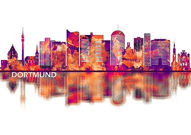 Dortmund Germany Skyline