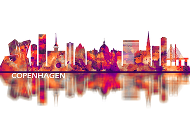 Copenhagen Denmark Skyline