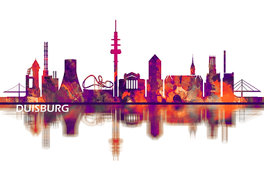 Duisburg Germany Skyline