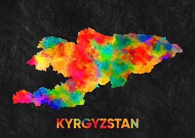 kyrgyzstan map