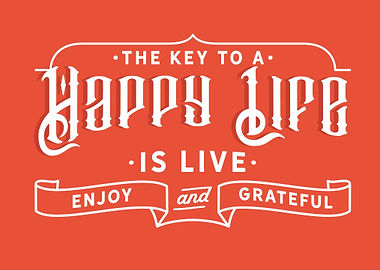 The key to a happy life