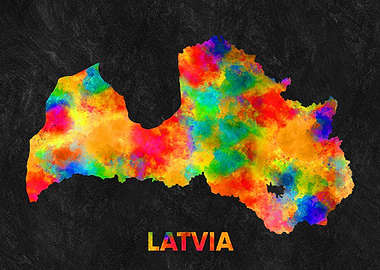 latvia map