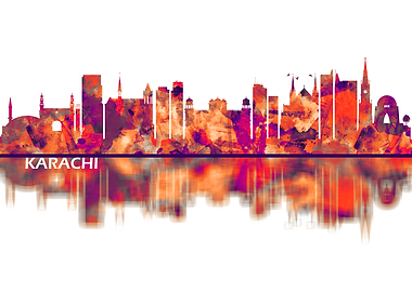 Karachi Pakistan Skyline