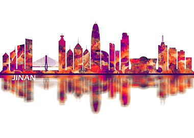 Jinan China Skyline