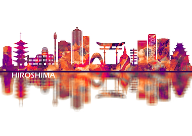 Hiroshima Japan Skyline