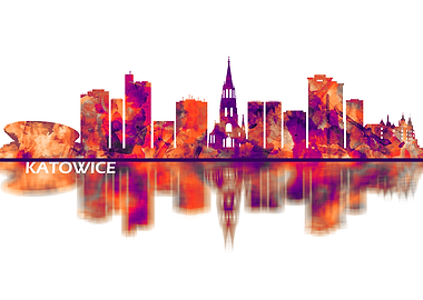 Katowice Poland Skyline