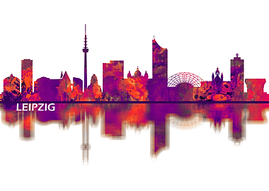 Leipzig Germany Skyline