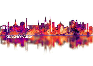 Krasnoyarsk Russia Skyline