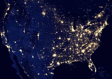 usa from space