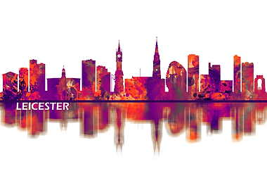 Leicester England Skyline