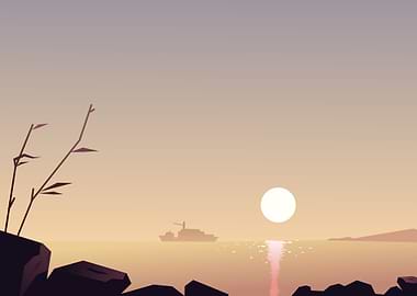 Beautyfull flat island