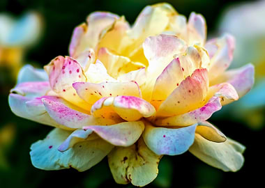 Yellow Rose With Freckles