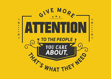 people you care about