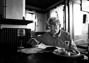 Newspaper and potatoes