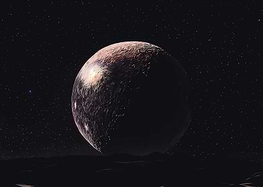 Moon sen alien planet