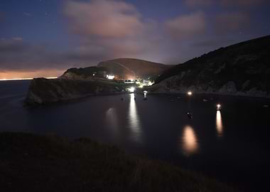 Lulworth Cove by night