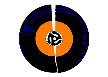 Broken 45 RPM Record