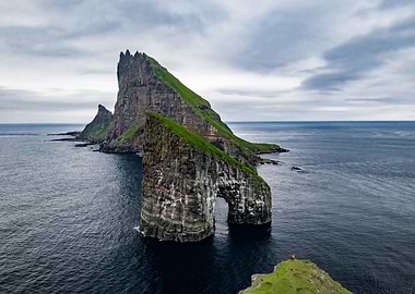 Aerial picture in Faroes