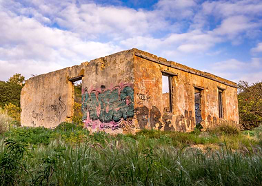 Abandoned Brick Building