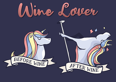 Wine Lover I Unicorn
