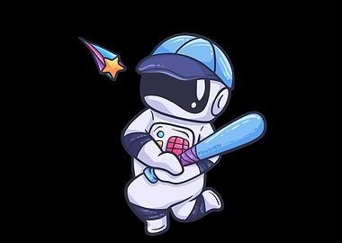 Astronaut Baseball Sports