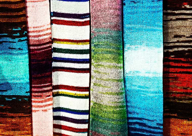 Abstract Colorful Textiles