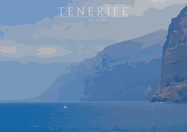 Tenerife island cliffs
