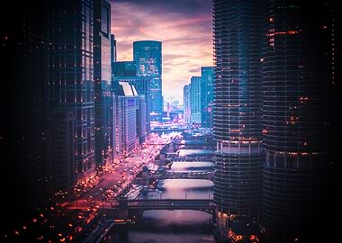 Chicago sunset
