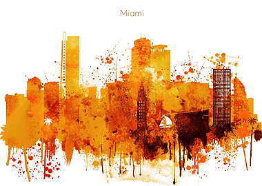 Miami Florida Skyline