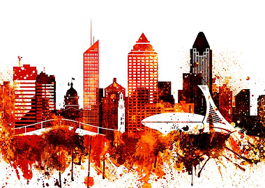 Montreal Canada Skyline