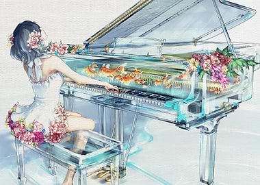 Anime Original Fish Piano